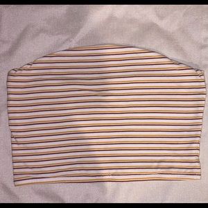 Striped tube top